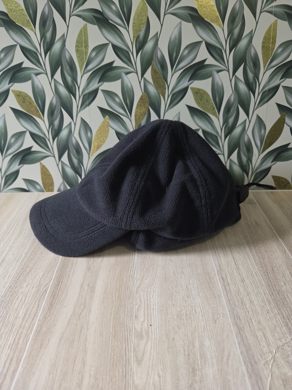 L.L. Bean Black Polartec Fleece Ear Flap Winter Cap Hat Men's L/XL 0BLY1